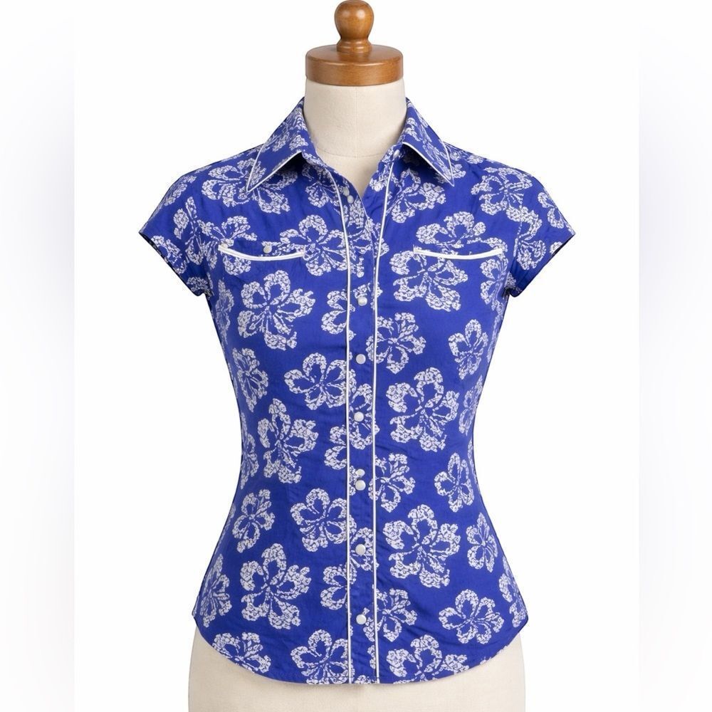 Angel Ranch Western Pearl Snap Shirt – Women’s Small - Picture 2 of 7